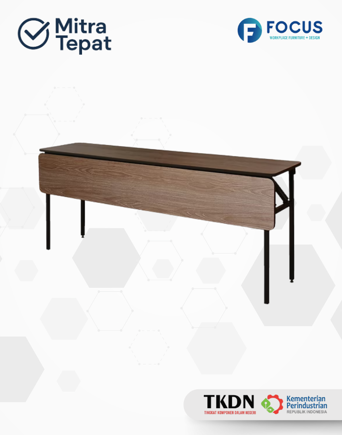 Meja Rapat Lipat Focus 180 × 45 - Tutup HPL